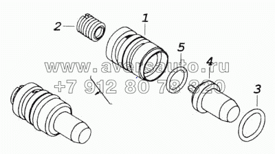 Клапан термосиловой в сборе