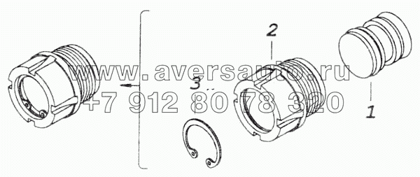 Поршень следящий с корпусом
