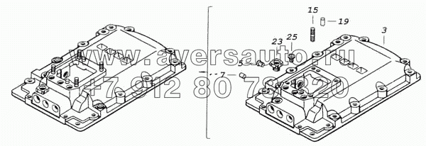 Крышка коробки передач верхняя