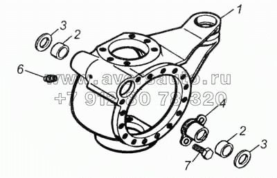 Корпус поворотного кулака правый и левого