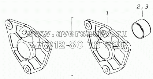 Крышка задняя в сборе