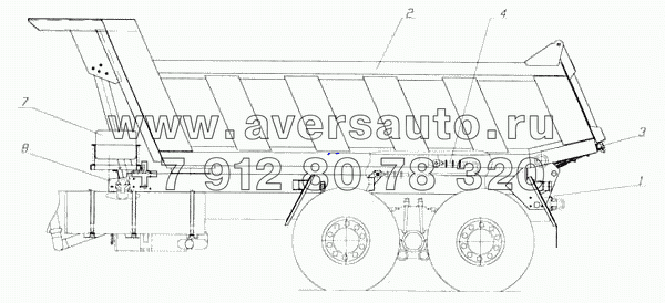 Самосвальная установка