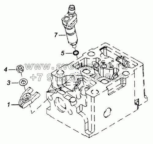 740.50-1112000 Установка форсунки