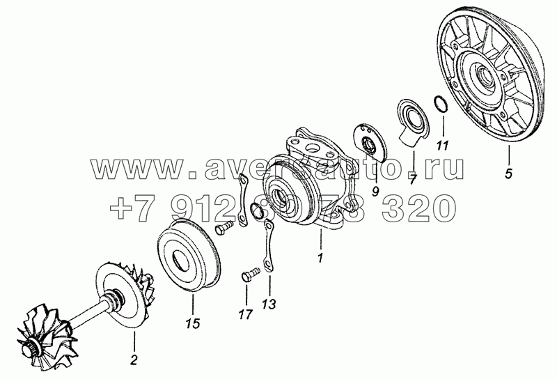 7405.1118018 Корпус подшипников с ротором