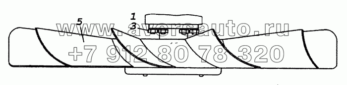 7406.1308010-01 Установка вентилятора с муфтой привода