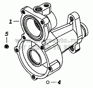 5320-1609516 Корпус пневмогидравлического усилителя задний