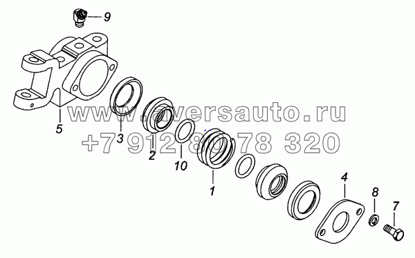 152.1703284-20 Кронштейн опоры промежуточной тяги управления