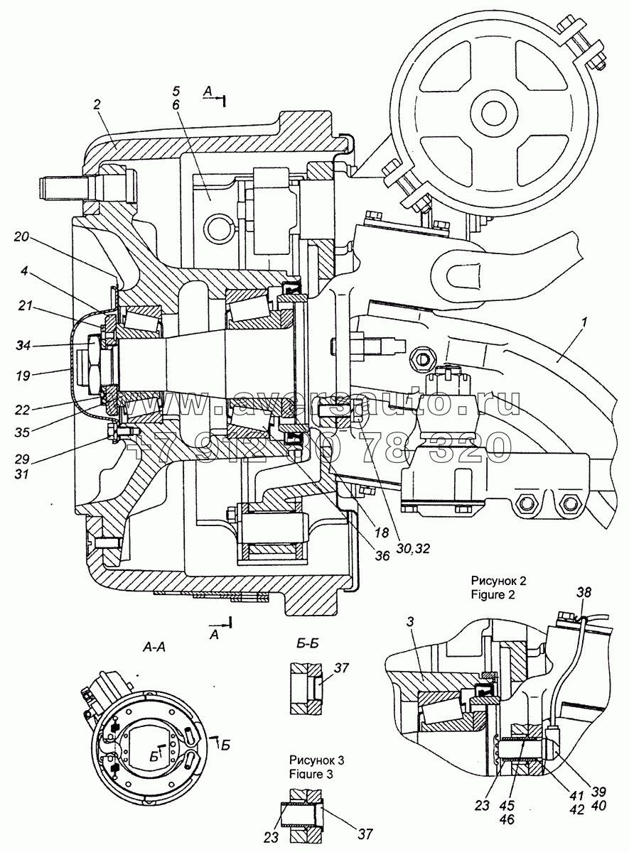 65115-3000012-03 Ось передняя с тормозами