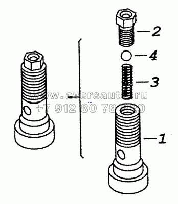 7405.1004066 Клапан форсунки охлаждения поршня