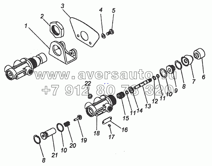 100-3537110 Кран аварийного растормаживания в сборе