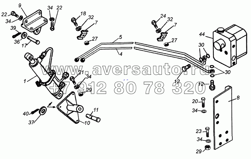 54115-5000079-50 Установка механизма опрокидывания кабины