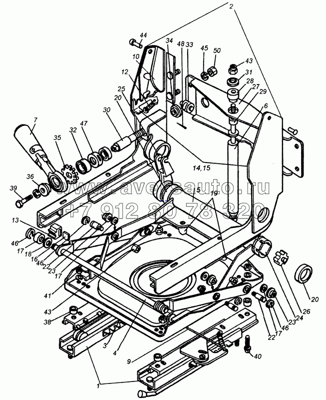 5320-6804010 Механизм подрессоривания сиденья водителя
