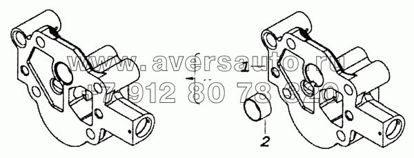 740.11 -1011019 Крышка масляного насоса в сборе
