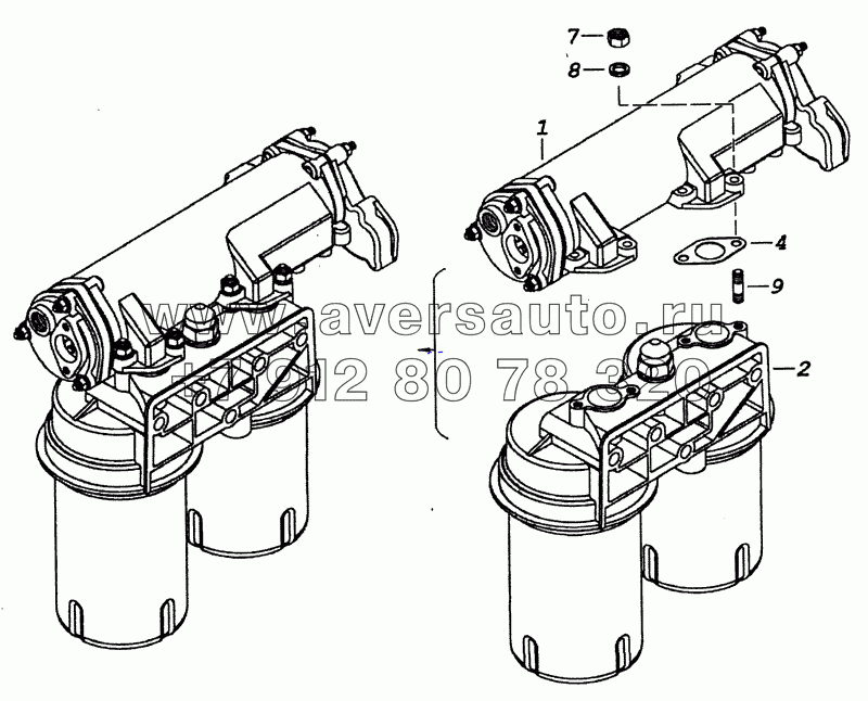 740.20-1012006 Фильтр масляный с теплообменником