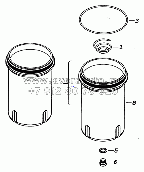 740.20-1012068 Колпак масляного фильтра