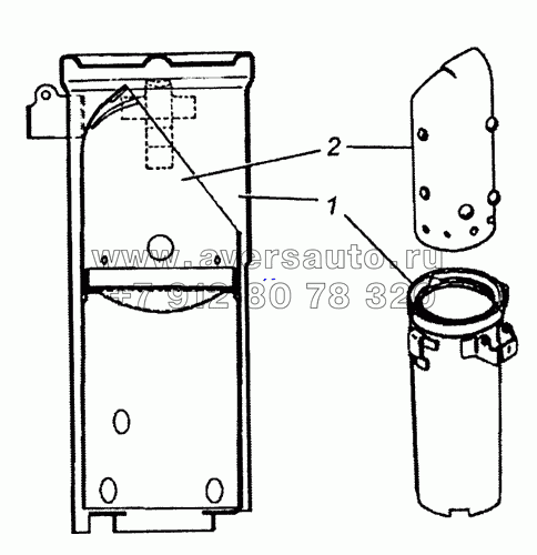5320-1101070-10 Труба наливная топливного бака с выдвижной трубой
