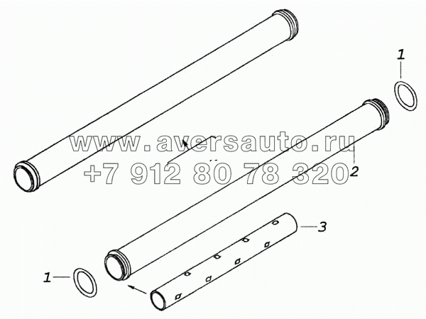 Трубка сапуна с втулкой