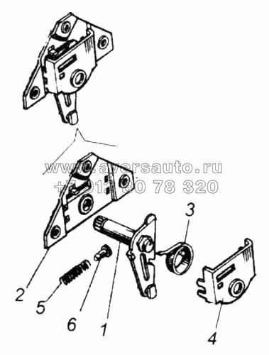 Привод замка двери правый в сборе. Привод замка двери левый в сборе