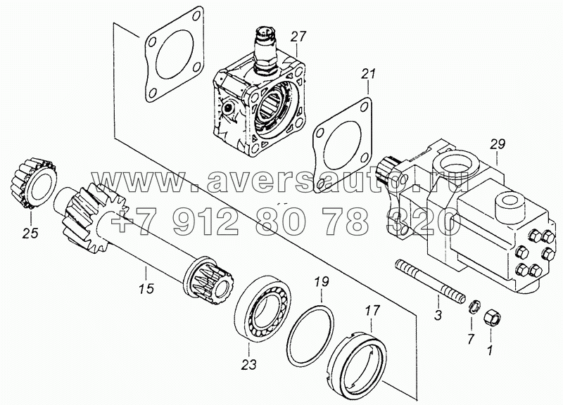 65115-4202005-30 Установка коробки отбора мощности с насосом