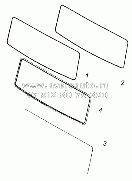 65115-5206005 Установка ветровых стекол