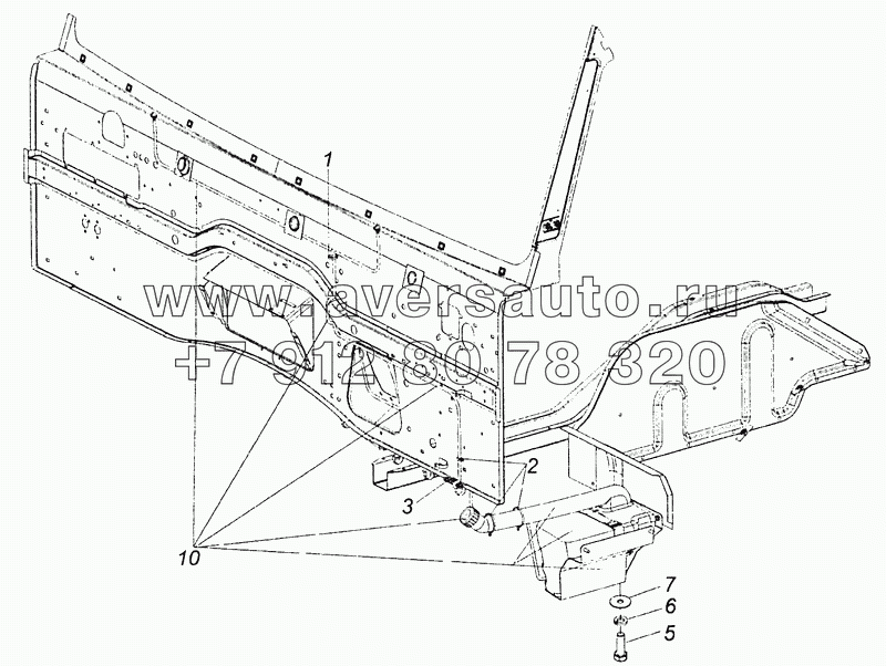 65115-5208004 Установка омывателя