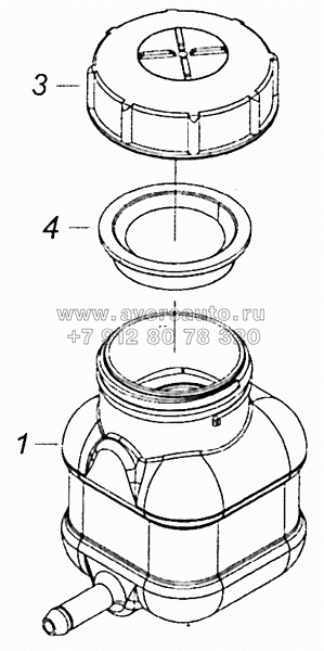 5320-1602560 Бачок главного цилиндра привода сцепления