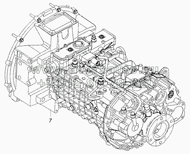 65115-1700005-90 Установка коробки передач на двигатель