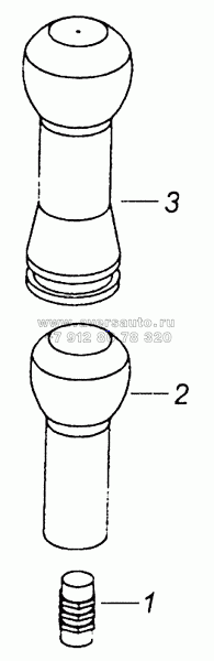 14.1703248-60 Рукоятка рычага переключения передач