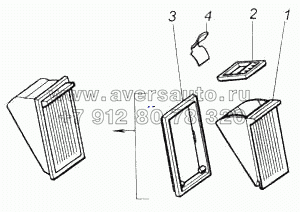 Пепельница в сборе