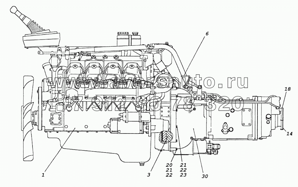 Агрегат силовой 740.50-360