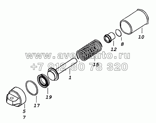 Цилиндр пневматический ф35х65