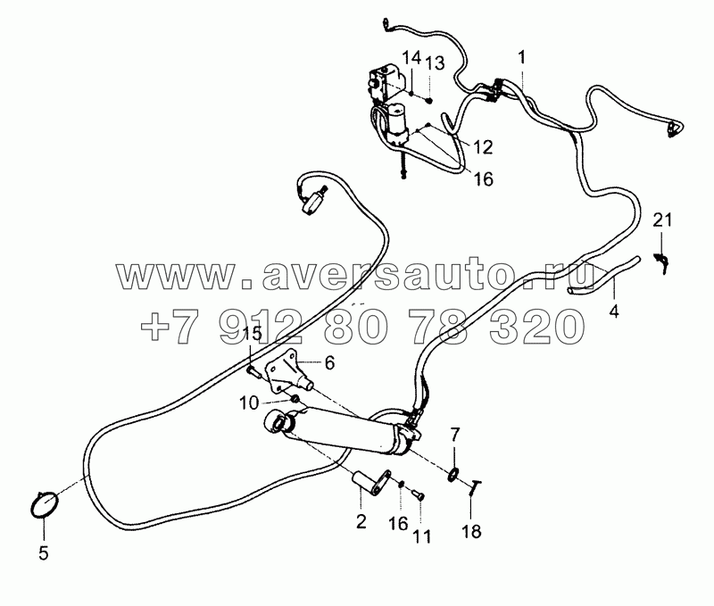 5490-5000079-25 Установка механизма опрокидывания кабины