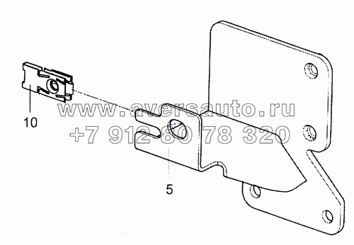 5490-5001410 Кронштейн облицовки правый