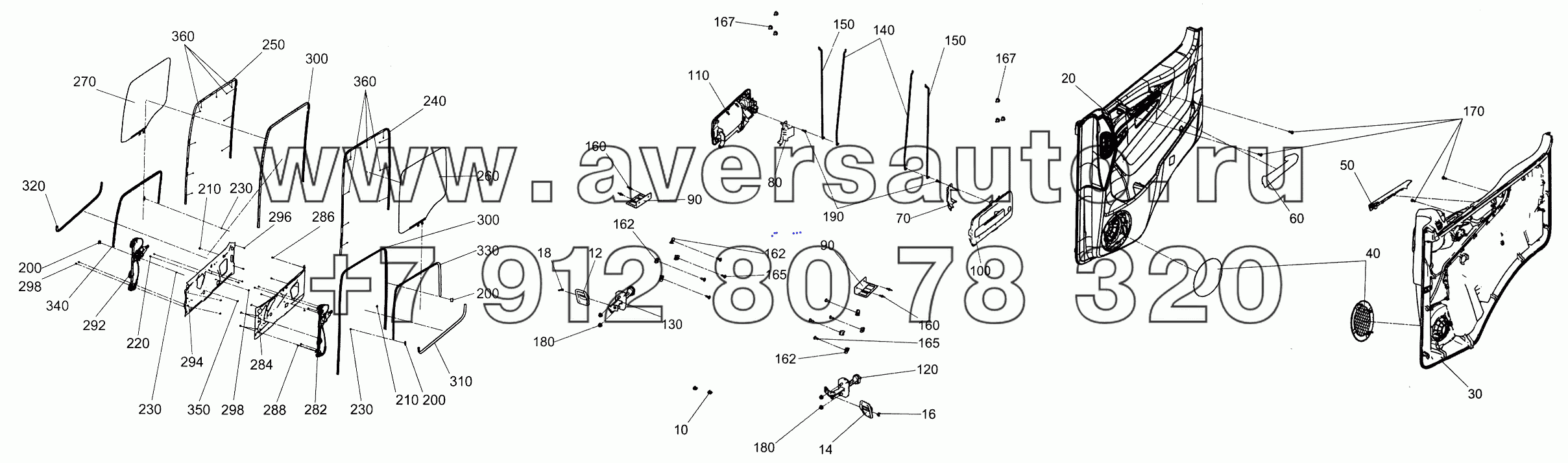 0000-6100005 Установка арматуры двери