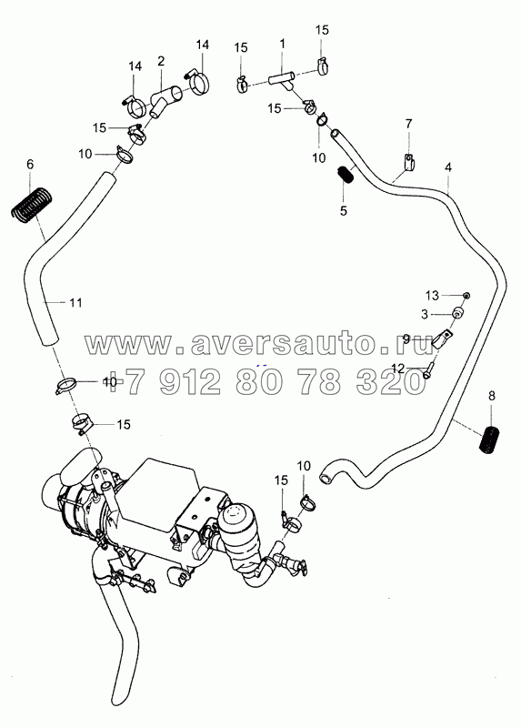 5490-8106003 Установка жидкостных рукавов