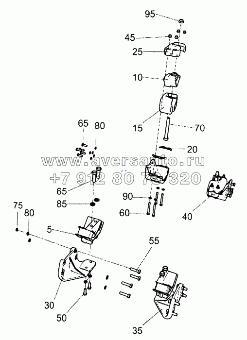 5490-1001005-05 Установка силового агрегата