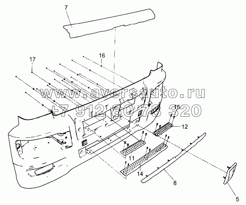 5490-8416014-10(2) Облицовка буфера с накладками