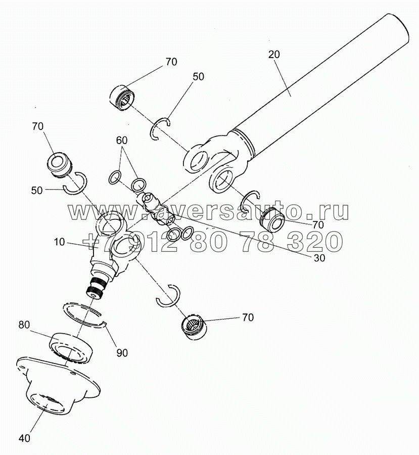 5490-3422012 Шарнир со стаканом подшипника