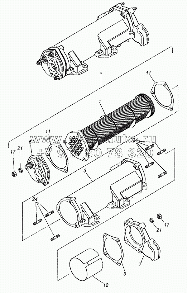 Теплообменник масляный