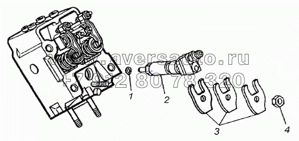 Установка форсунки