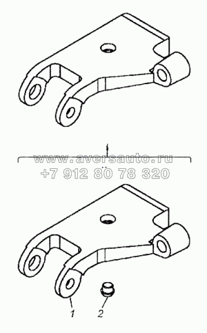 Кронштейн амортизатора левый и правый в сборе