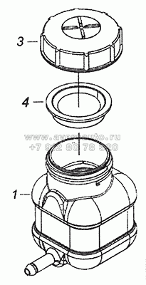 5320-1602560 Бачок главного цилиндра привода сцепления