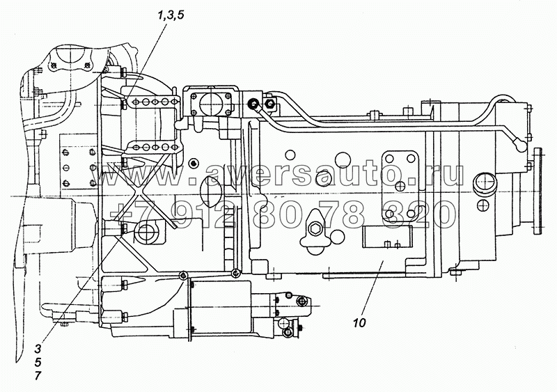 53602-1700005 Установка коробки передач