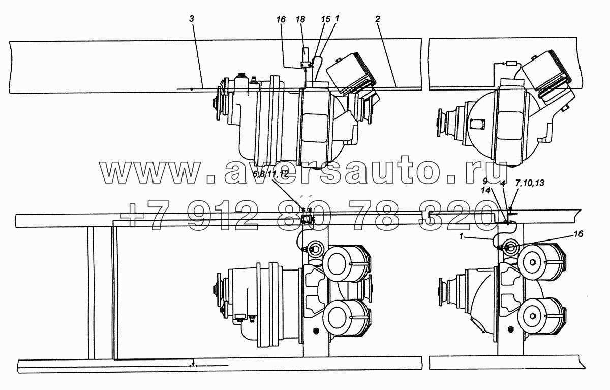 6520-2411020-20 Привод блокировки межколесных дифференциалов