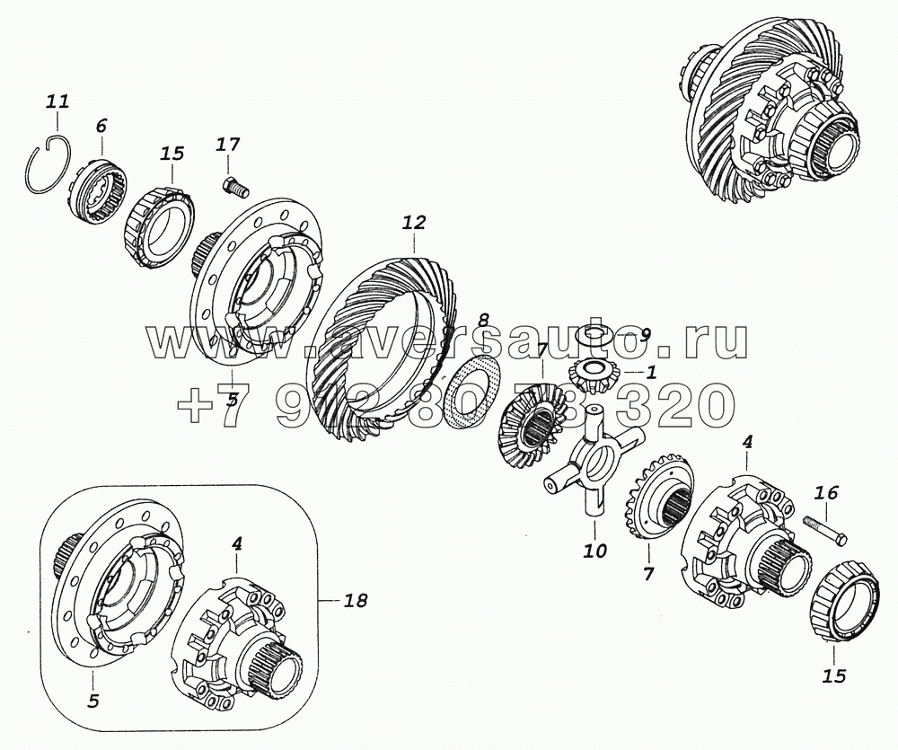 6520-2503011-10 Дифференциал моста среднего