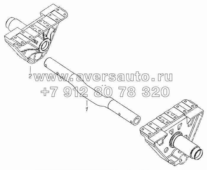 6520-2918050 Кронштейн балансира с осью