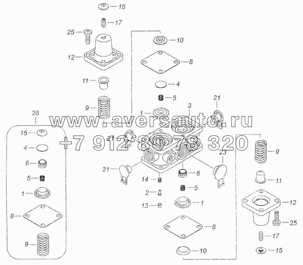 53205-3515400-10 Клапан защитный четырехконтурный