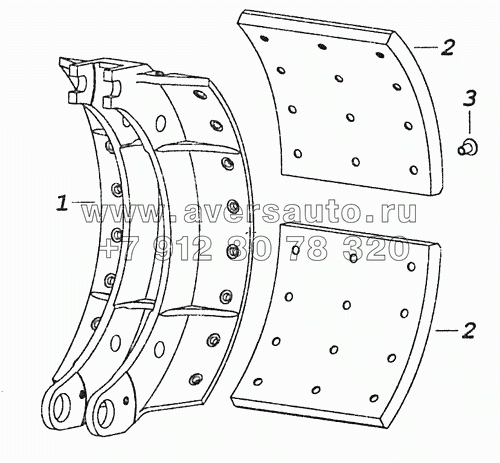 6520-3501090-41 Колодка тормоза с накладками