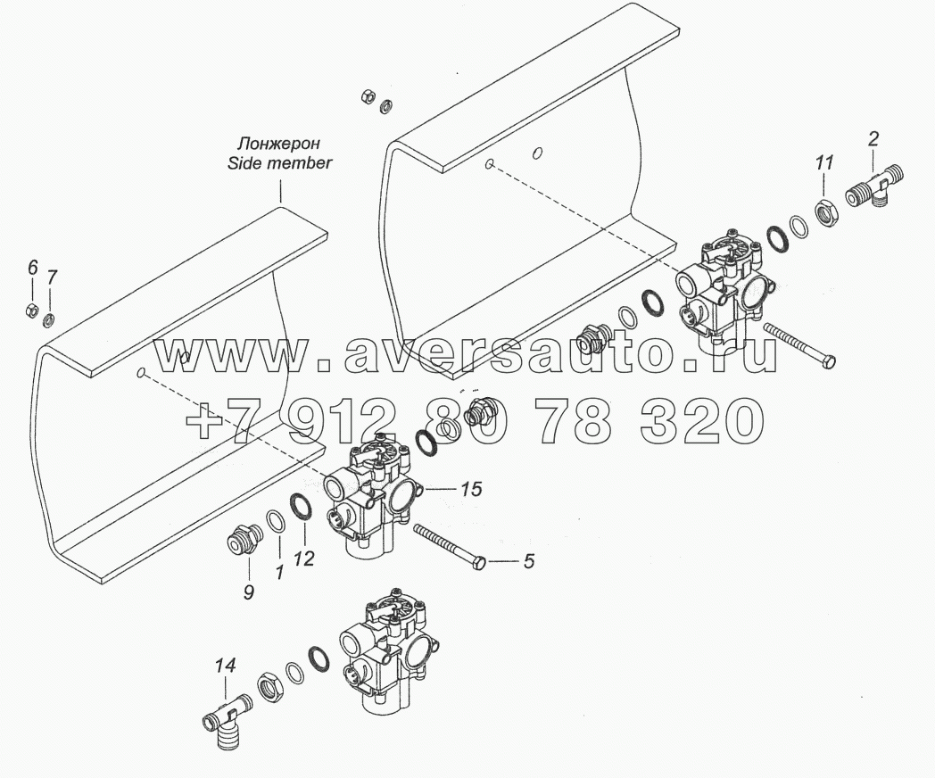 6520-3500042-41 Установка модуляторов АБС