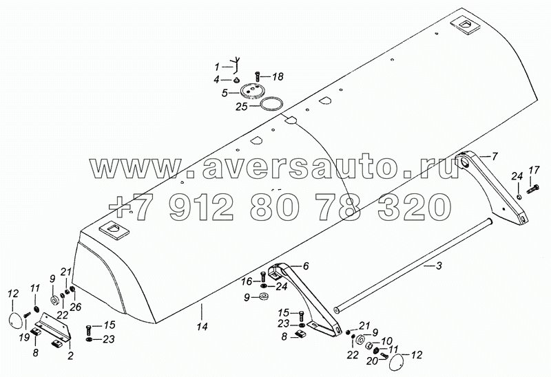 53205-8415002 Установка аэродинамического козырька